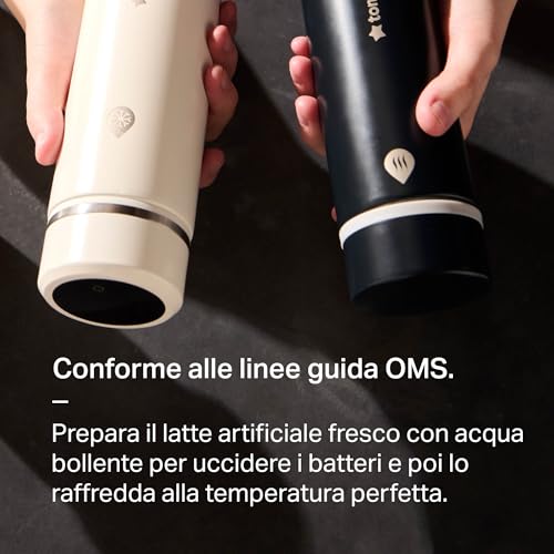 Tommee Tippee Set GoPrep Formula Feed Maker: prepara il biberon perfetto in 2 minuti, portatile, bottiglia fredda con display digitale a LED per controllare la temperatura - 5