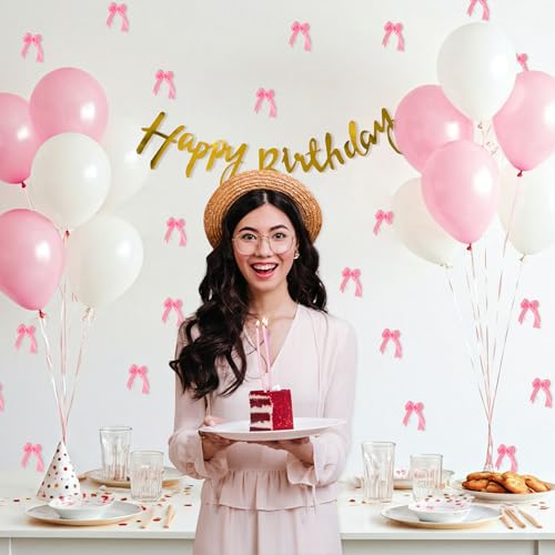 Image of Special You 33Pcs Happy Birthday Decoration kit for Girls, White & Pink Balloons for Decoration, Balloons for Birthday Decorations Items, Aesthetic decor