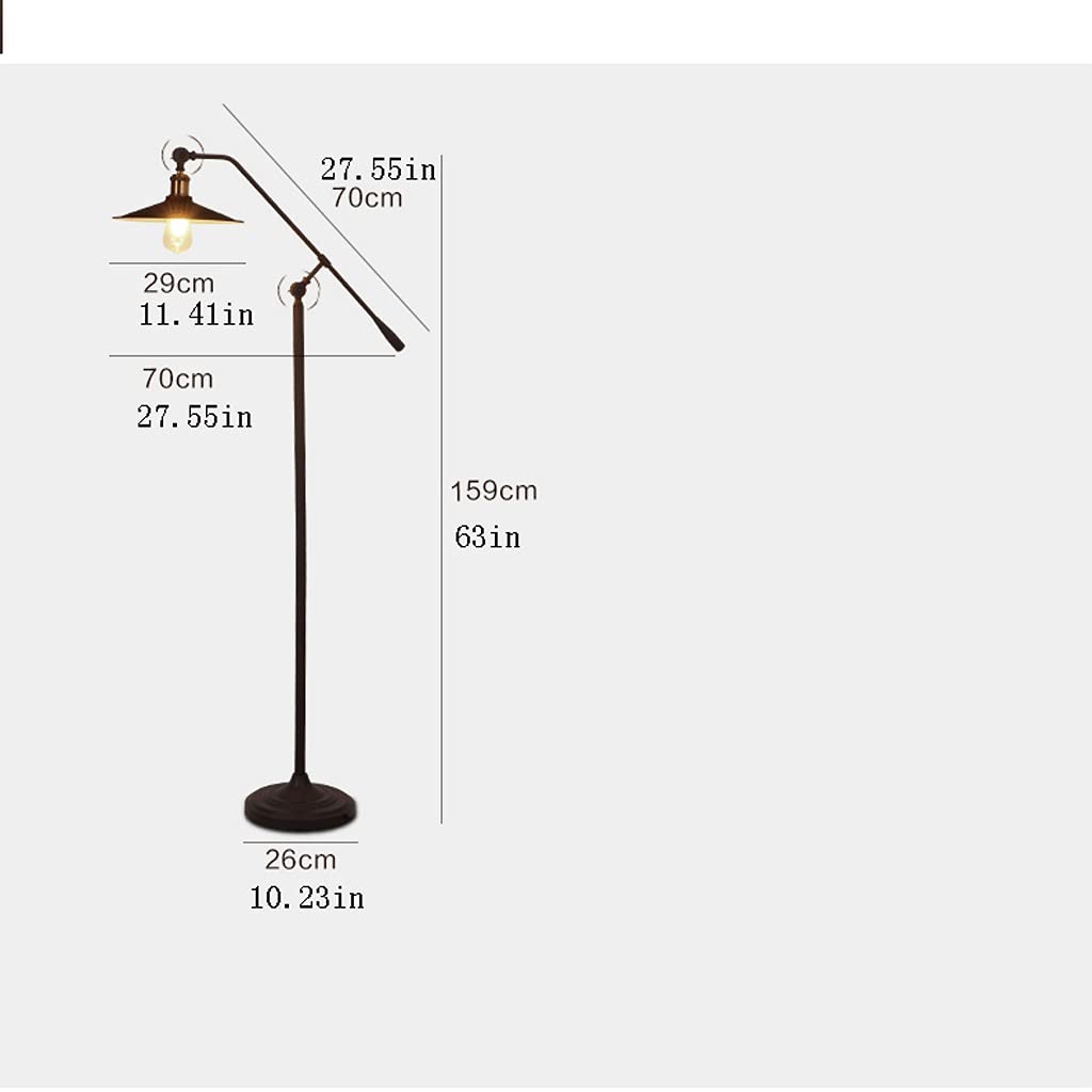 Lampada da Terra Lampada da Terra Moderna Braccio Regolabile Braccio e Testa per Soggiorno la Lettura della Camera da Letto Ufficio Lampada a piantana