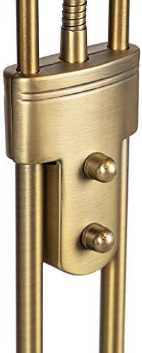 Qazqa QAZQA - Modern Vloerlamp brons met leeslamp incl. LED en dimmer - Diva 2 | Dimmer | Dimbaar | Woonkamer | Slaapkamer | Keuken - Staal Rond |Langwerpig - (niet vervangbare) led LED inbegrepen - Max. 1 x 18 Watt photo 3