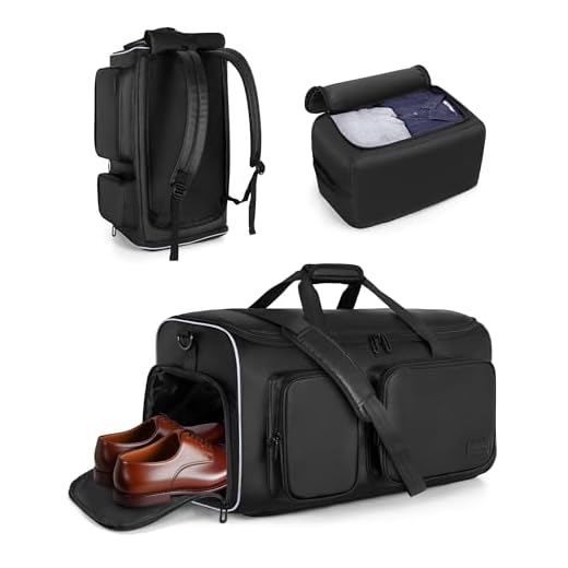 How to go through airport in board with carry-on luggage Smasrob 50L Convertible Garment Duffle Bag