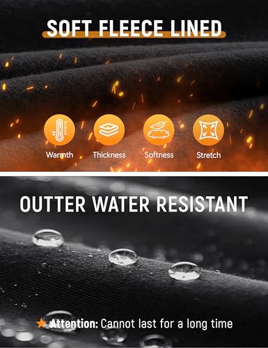 Women's Golf Pants Fleece-Lined Stretch Travel Pant with Zipper Pockets Loose Dressy Business Work Casual Slacks4