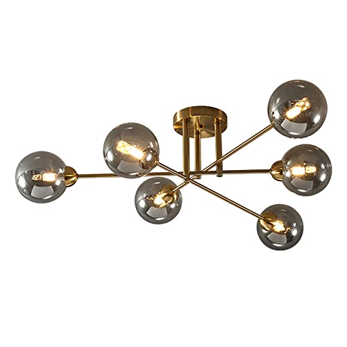 Lustre linéaire moderne en verre fumé gris pour îlot de cuisine