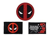 Antrix 4 Pieces Tactical Marvel Deadpool Dead Pool Punisher Funny Military Morale Patch for Caps,Bags,Backpacks,Clothes,Vest,Military Uniforms,Tactical Gears Etc.