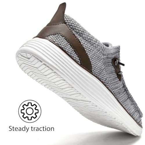 Image of Mens Loafers Walking Slip on Boat Shoes Running Tennis Athletic Sneakers Workout Sports Gym Fashion Classcial Non Slip Sneakers Casual Comfortable Shoes Leisure Vintage Flat