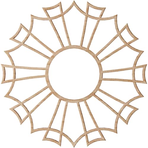 Image of Ekena Millwork 18 inchOD x 6 3 /8 inchID x 1 /4 inchT Augustus Wood Fretwork Pierced Ceiling Medallion, Alder