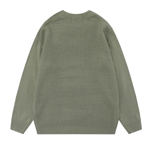 Pull homme col rond ample et épais pour un style décontracté - 2
