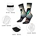 XZDZDX Modern alphabet pattern Polyester Mid-Calf Socks 2 Black-1 for Unisex - Skin-Friendly Elastic Fashion Crew Socks