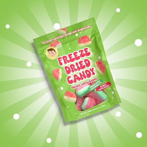 Josh Bosh Freeze-Dried Candy, Variety Pack – Puffs, Peach Rings, & Watermelon, Crunchy & Airy Gummy Candies, 3.5 Oz (Pack of 3)