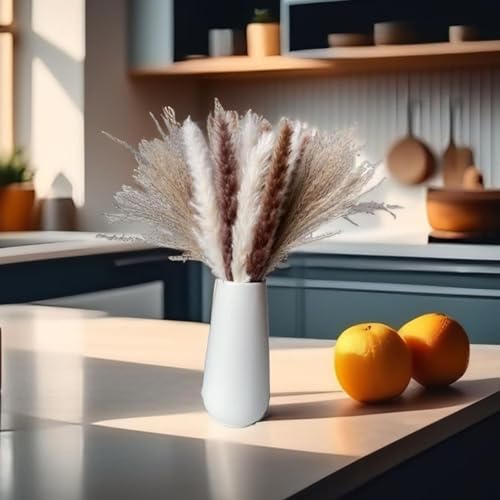 Ramo de pasto pampas seco 100 piezas para decoración miniatura 2