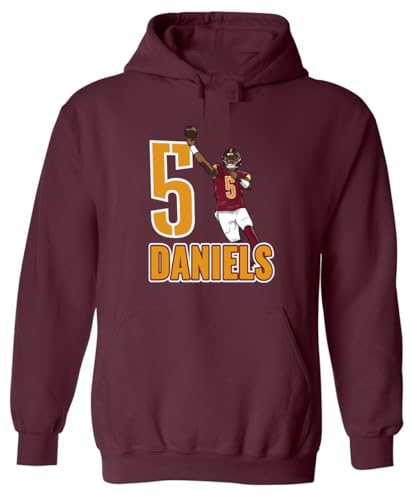 Jayden Daniels 5 Washington Hooded Sweatshirt Hoodie