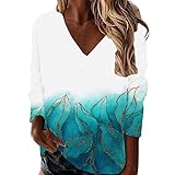 Material: Polyester + Baumwolle; Diese langen Oberteile für Damen sind hautfreundlich, weich und angenehm zu tragen, ob beim Einkaufen mit Freunden oder beim Essen oder Trinken mit Freunden