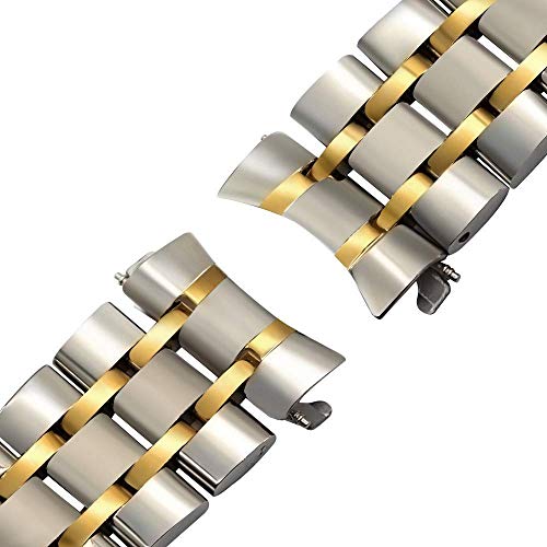 Bracelet montre courbe rigide acier inoxydable antichoc 18mm 20mm 22mm - 3