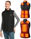 TOPVETSAMC Heated Vest For Women With 16000Mah Battery Pack Included, Womens Warming Electric Heating Vest Jacket, Hiking Vests