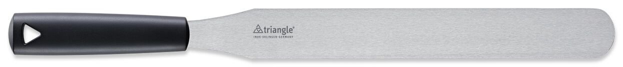 triangle Spirit Spatula 30cm Straight GreenGrip Handle Extra Large Palette Knife Sustainable Baker Tool Black