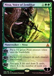 Magic The GatheringNissa, Voz de lámina de zendikar (138184)prerelease & Release Promos
