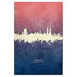 artboxONE Poster 30x20 cm Städte Kassel Germany Skyline 