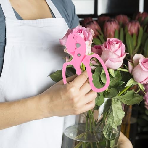 Tijeras de podar florales rosa Ergonomicas Abaodam miniatura 5
