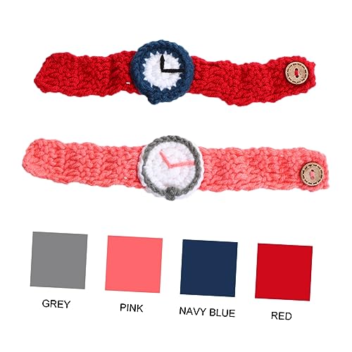 2pcs Bonding Bracelets for Couples Bond Bracelets for Couples Knitted Watches Funny Simulation2