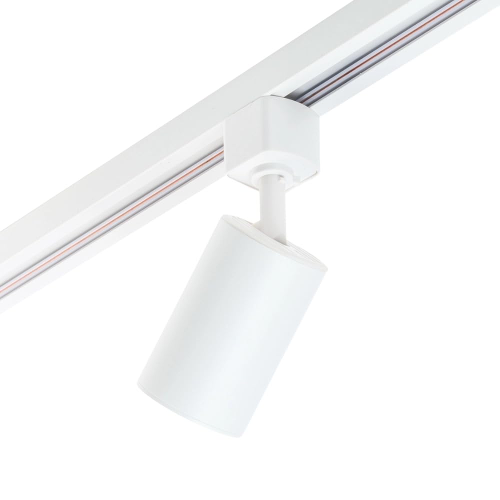 Qub Focus III 1-Phasen Led Schienensystem - 400cm - 6x GU10 Spots Schienensystem lampen - 4x 1m Lichtschienensystem - I-Form - Deckenstrahler Schwarz - Erweiterbar & flexibel - LED-kompatibel