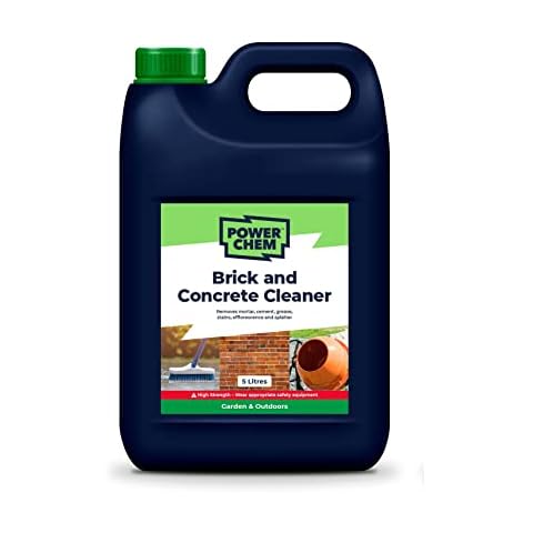 HIGH STRENGTH Brick Concrete Stone Cleaner - Removes Mortar, Cement, Grease, Stains, Efflorescence & Splatter (5L) Cover