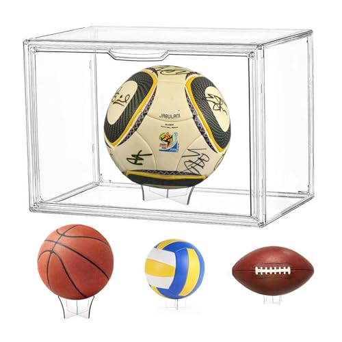 Aaabox Acrílico Vitrina Expositora Balon De Futbol Transparente Apilable Con Soporte,2 Piezas 40x25x30cm Grande Cajas De Exhibición Con Puerta Aaabox Acrílico Vitrina Expositora Balon De Futbol Transparente Apilable Con Soporte,2 Piezas 40x25x30cm Grande Cajas De Exhibición Con Puerta