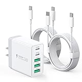 iPhone 充電器 USBコンセント PD30W 急速充電器 USB C - C ケーブル 2m付き 5ポート USB C + USBA ACアダプター Type-C 携帯に便利 コンセント タイプC アダプタ 電源タップ スマホ 充電器 iPhone/iPad/Galaxyその他Android各種対応