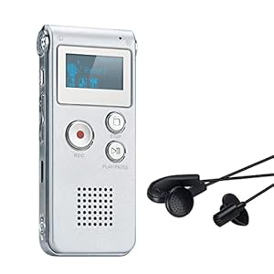 Digitales Diktiergerät, COVVY 8GB Audio Aufnahmegerät, Digitaler Voice Recorder mit Spracherkennung für Interview, Vorlesung, Unterri... und Vorträge