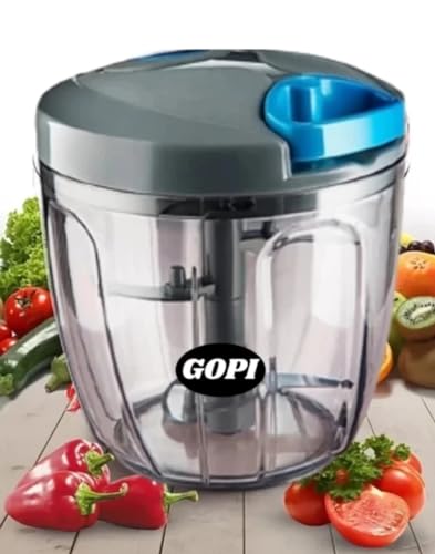 GOPI Bade Miya Vegetable & Fruit Chopper Big Size Summer Color Dori Handy Manual Quick Vegetable & Fruit Chopper (1 XXL, 1000ml),Blue (B0CMD8QBW4) Amazon Price History, Amazon Price Tracker