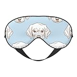 labrador ojos azules Regalo ideal: con un diseño de patrón de doble cara, nuestro antifaz de dormir para mujeres y hombres combina practicidad con un toque de estilo, por lo que es un excelente regalo para familiares y amigos.