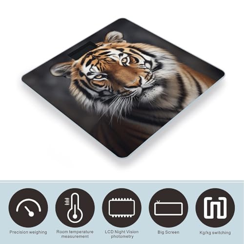 Báscula Digital de Peso Corporal Tiger Precision miniatura 3