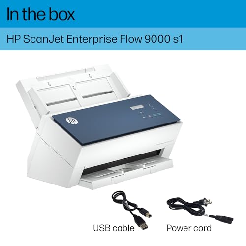 hp scanjet enterprise flow 9000 s1 fast 2-sided scanner with auto document feeder best for office 8q4w0a