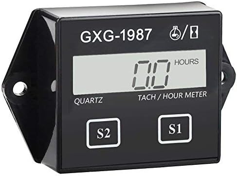 GXG-1987 Digital Hour Meter Tachometer Tach Tacho for Yamaha Honda Kawasaki BMW