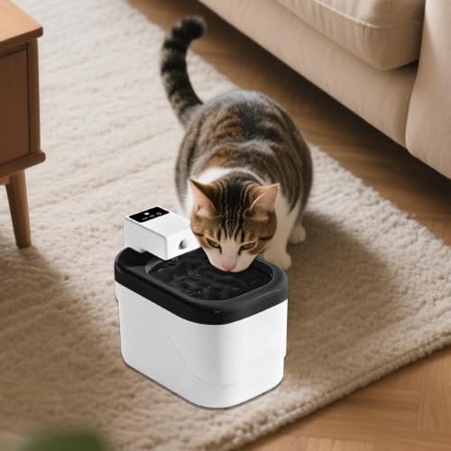 Dispensador de agua automático para mascotas con batería recargable de larga duración 4