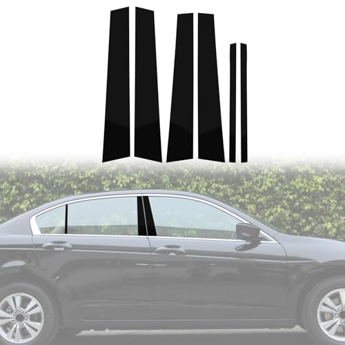 ramuel PC Door Window B Pillar Post Trim for Honda Accord 2008-2012