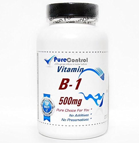 B-1 Vitamin 500mg // 200 Capsules // Pure // by PureControl Supplements