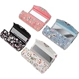 NUOBESTY 4 Stück Bestickte Lippenstiftboxen aus Leicht zu Reinigendem Material Modische Kosmetik Aufbewahrung für Zuhause und Kosmetikgeschäft Vielseitiger Lippenstifthalter In Schwarz