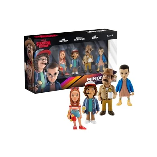 MINIX BANDAI Pack Stranger Things - MN12688 - Pack Coleccionable de Stranger Things, Incluye Figuras detalladas de los Personajes Principales, Coleccionable para fanáticos de la Serie
