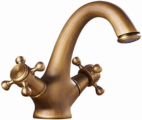 LT Faucet Double Handle All Copper Retro Washbasin Bathroom Home Hotel Washbasin Washbasin Faucet
