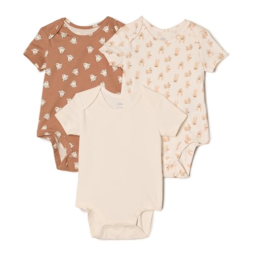 Image of Amazon Essentials x Sofia Grainge Unisex Babies' Short Sleeve Crewneck Bodysuit