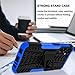 Iokmax for Samsung Galaxy A15 5G Case with 2 Pack Screen Protector,Military Grade Shockproof, Heavy Duty Robust Bumper Cover with Kickstand for Galaxy A15 5G Phone Blue