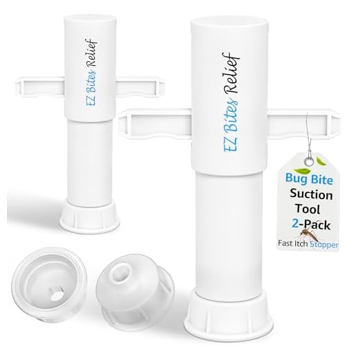 Nano shield Bug Bite Itch Relief Suction Tool 2 Packs, Kid Friendly Venom Extractor, Natural Reduce Itch & Swell, Bite & Sting First Aid for Outdoor Hiking, Backpacking and Camping