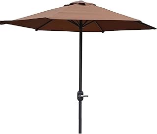 HZH Guarda-sol, guarda-sol guarda-sol jardim 2m excelente guarda-sol de jardim para pátio quintal piscina, guarda-sol ao ar livre para-sol com manivela,