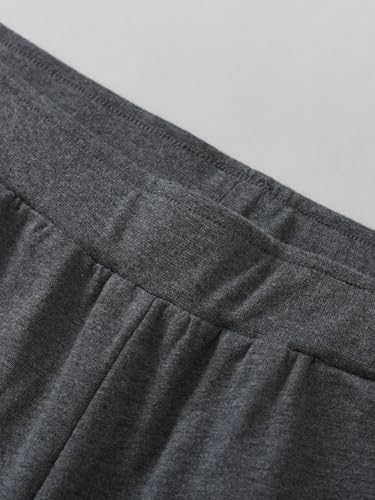 Weintee Women's Petite Elastic Waist Wide Leg Pants Petite Length4