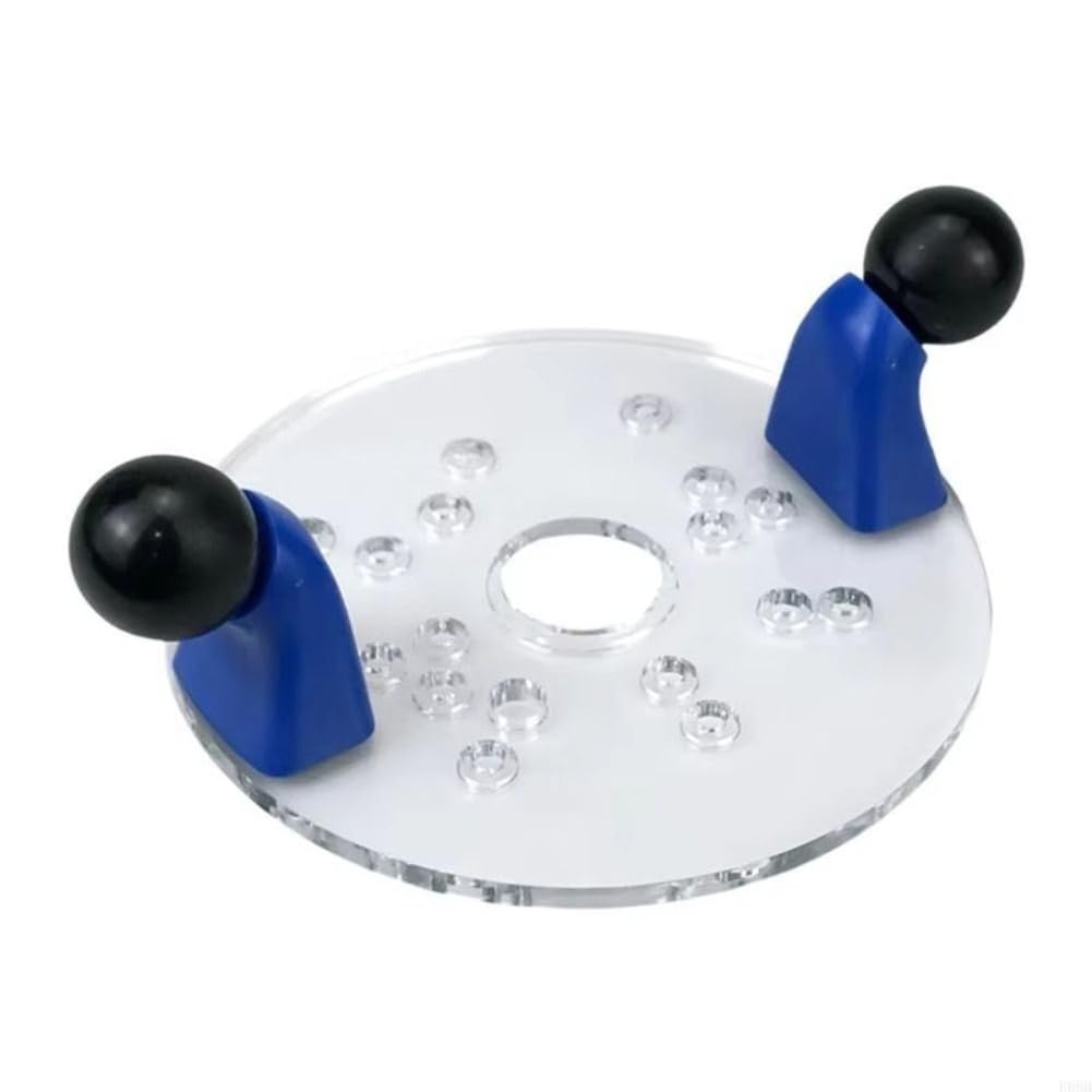 Jnchdghwa As Shown Electric Wood Milling Base Woodworking Carving Positioning Disc Transparent Base Easy Installation Adjustable