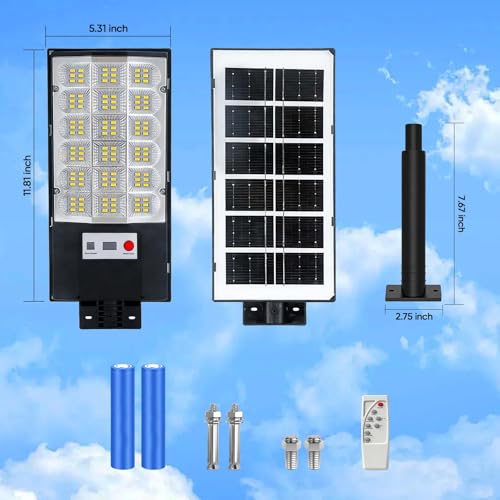 VENSSTNOR Solar Street Lights Outdoor with Motion Sensor IP66 Waterproof by VENSSTNOR - Used condition - Image 7
