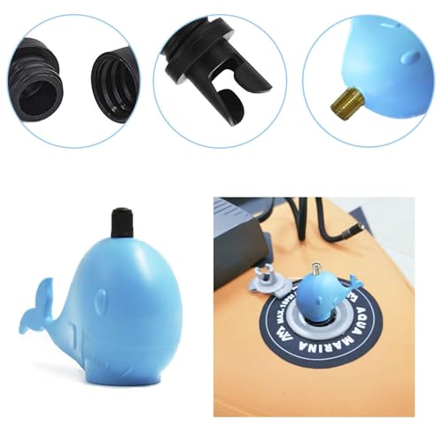Paddle Board Pump Adapter, FIPASEN Air Pump Adapter for Inflatables, SUP Pump Adaptor with 4 Air Valve Nozzles for Inflatable Boat, Stand Up Paddle Board,Inflatable Bed, Compressor Air Valve Converter - Image 3
