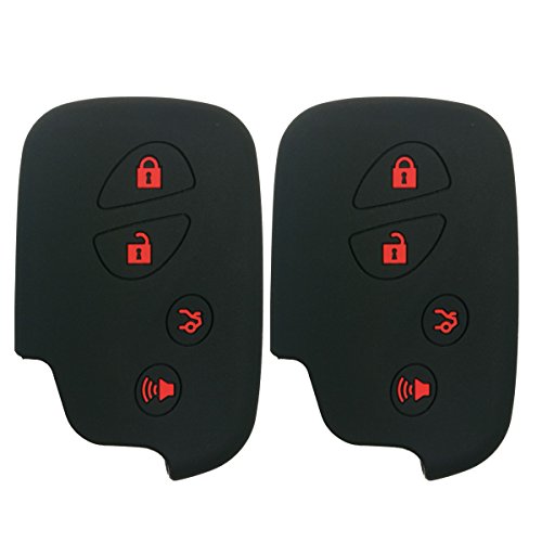 Coolbestda 2X Key Fob Case Skin Keyless Entry Remote Holder for Lexus RX350