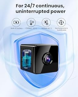 javiscam Mini Spy Camera 4K Hidden Camera with Night Vision WiFi Indoor Security Cam with Motion Detection/Cloud&SD Storage/Built-in Battery/Real-Time Video for Home Nanny Cameras