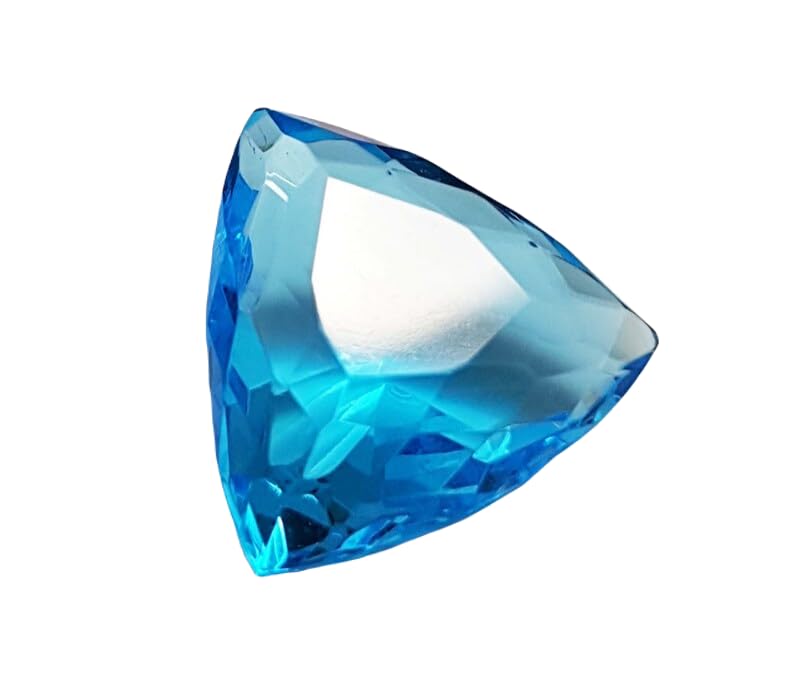 Aigue-marine forme trillion 15mm, la solution pour concevoir vos pendentifs et bagues faits main